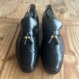 Florsheim Black Leather Men's Loafers with Tassels